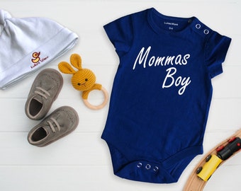 Mommas Boy Outfit, Baby Boy Clothes, Baby Shower Gift