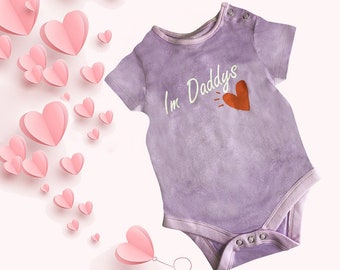 Daddys Heart Outfit, Daddy Bodysuit, Daddys Girl, Baby Girl Clothing, Baby Shower Gift