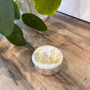 Small Floral Porcelain Box