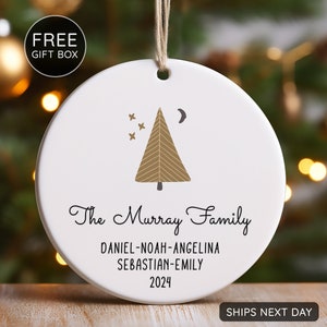 Christmas Family Ornament - Family Names Christmas 2024