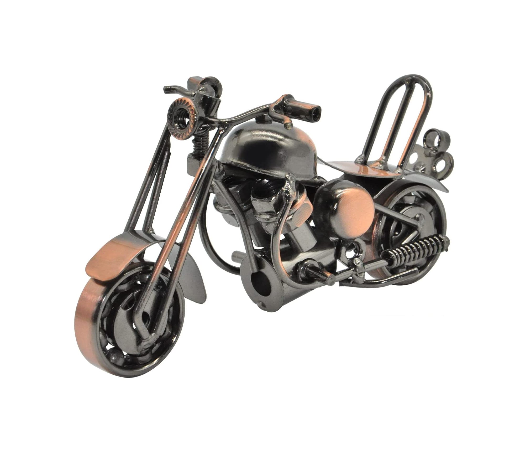 Motorcycle Art Sculpture Retro Motorbike Art Figurines Etsy