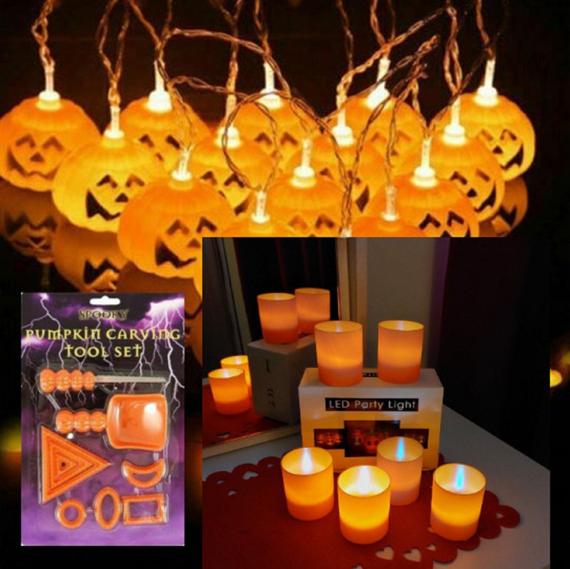 Halloween Decorative Lights Carnival Party Outdoor Indoor Porch Yard