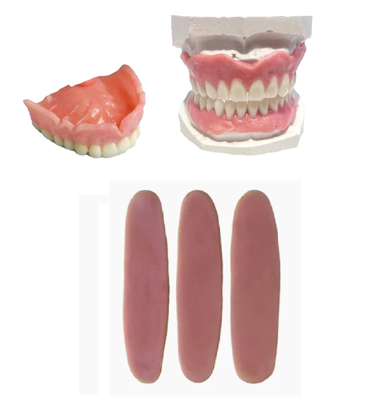 DIY Denture Reline Gum Dental Pink Gum Material Moldable Gum Etsy UK