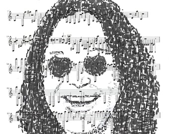 Retrato de Ozzy Osborne: Profesor Foolscap Arte digital (Descarga digital)