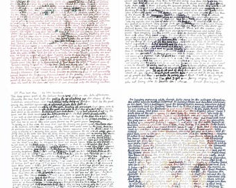 Impresión artística de retratos de escritores estadounidenses del siglo XX (descarga digital)