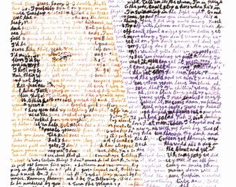 Moon Man y Slim, retrato doble con texto completo de Las aventuras de... una versión digital de alta calidad para descargar e imprimir en casa