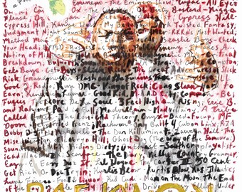 Raekwon, remake dibujado a mano de Only Built 4 Cuban Linx, una versión digital de alta calidad para descargar e imprimir en casa