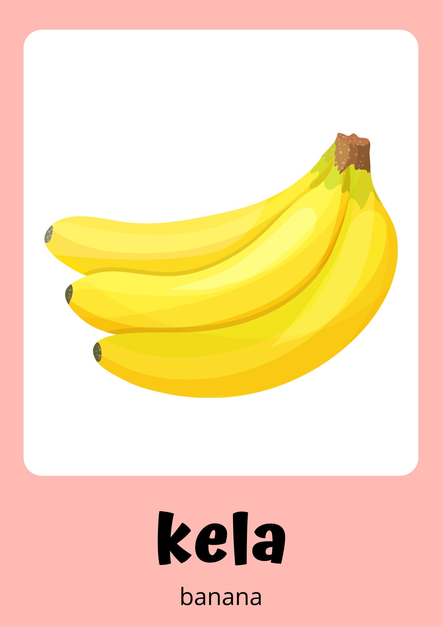 Punjabi Flashcards, Learn English/punjabi Fruits, 25 Punjabi Flash ...