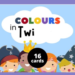 Twi Colors Flashcards for Kids | Educational Digital Download | Learn ...