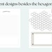Printable Organic Chemistry Paper. Hexagon Paper. Lined Paper. Grid ...