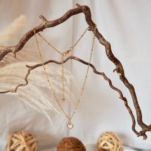 Unique fine necklace with heart pendant / gift idea for girlfriend / Easter gift / Valentine's Day gift / special jewelry