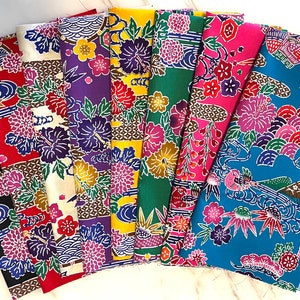 8 Okinawa Bingata -  Fat Eighth Fabric Bundle: Cotton 100% - Perfect for Quilts, Craft Projects - Japanese - Asian