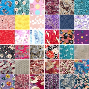 8 Fat Eighth Asian Japanese Quilt Fabric Bundle