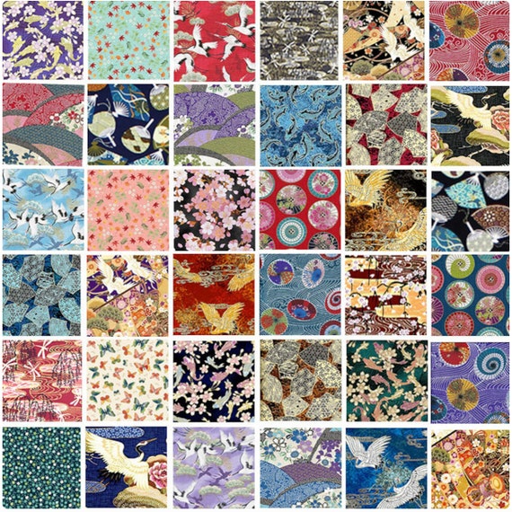 10 Fat Eighth Asian Japanese Quilt Fabric Bundle: 1.25 Yards - Etsy