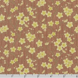 Kyoto Gardens - Flowers & Tree Branches - Pink - By the Half Yard - Cotton 100% Quilting Fabric - Made in Japan