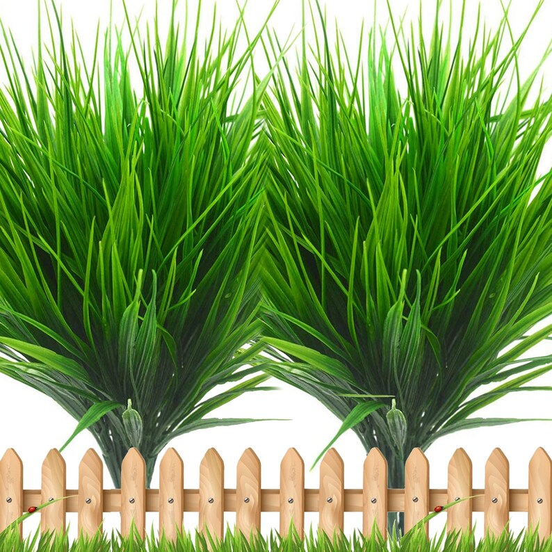Artificial Wheat Grass Fake Outdoor Plants 30 Bundles Etsy