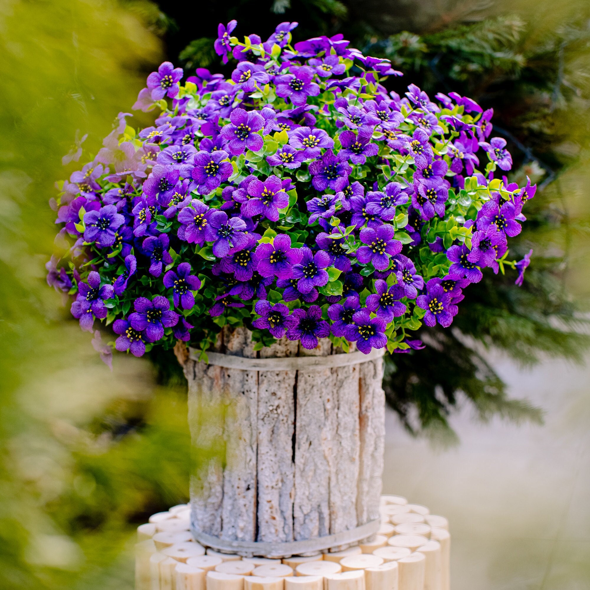 Artificial Flowers for Outdoors Fake Plants - Faux Outside