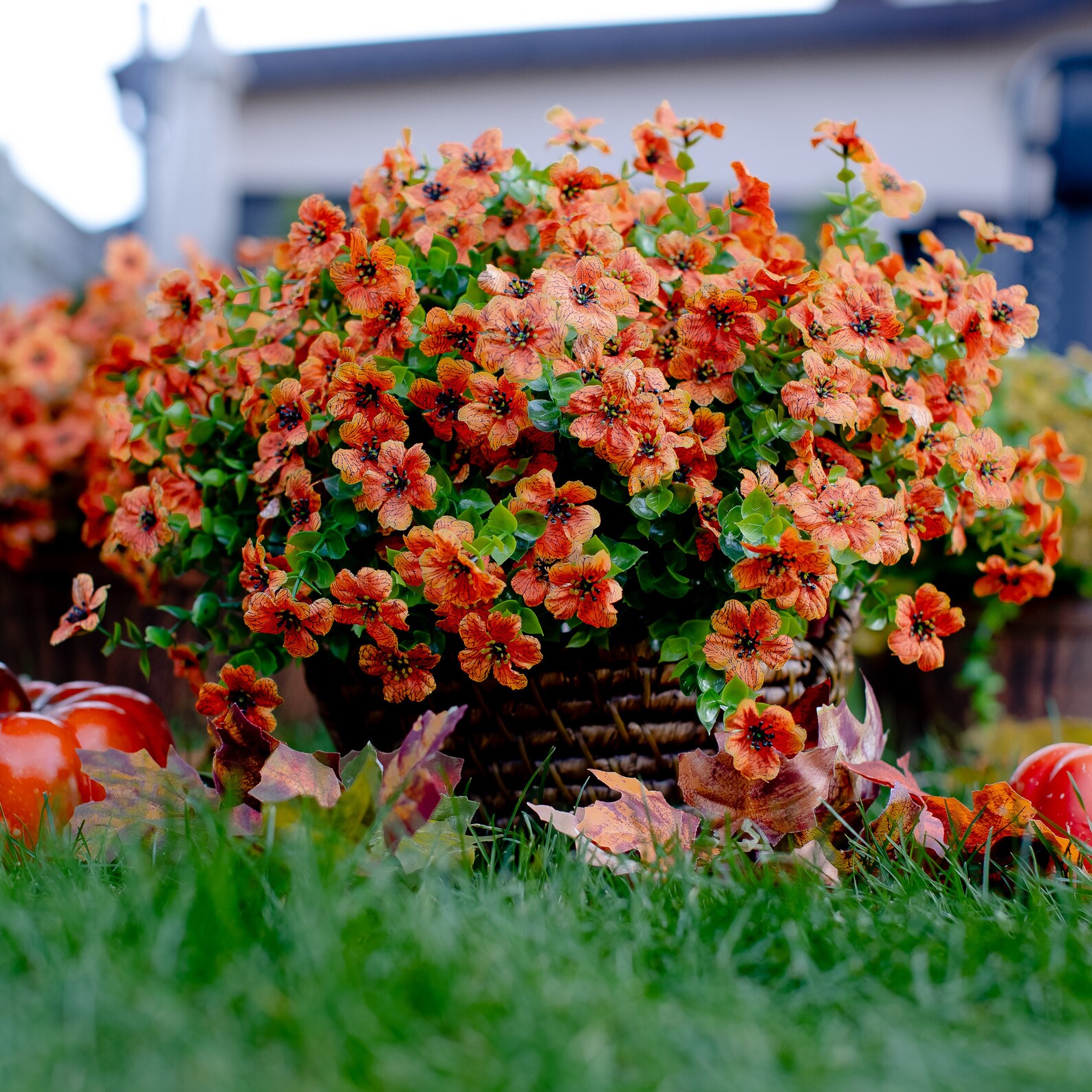 Artificial Mums Fake Flowers for Outsoors Outside Face Fake Etsy