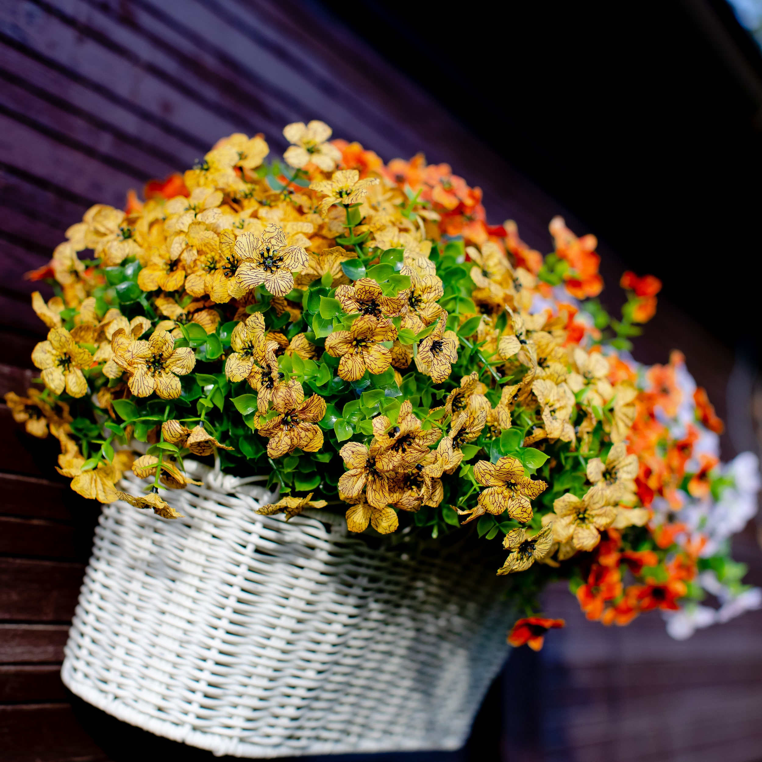 Artificial Mums Flowers for Outdoors UV Resistant 32 Bundles Etsy