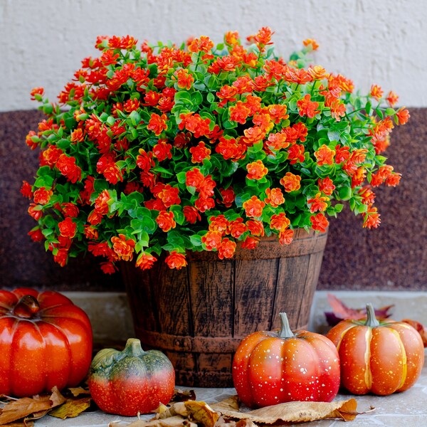 Fake Outdoor Fall Flowers Etsy