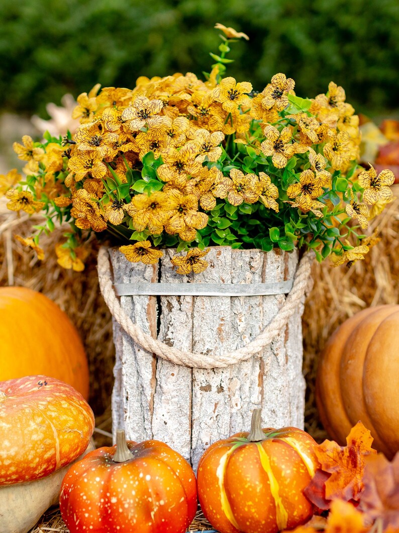 Artificial Mums Flowers for Outdoors UV Resistant 32 Bundles Etsy