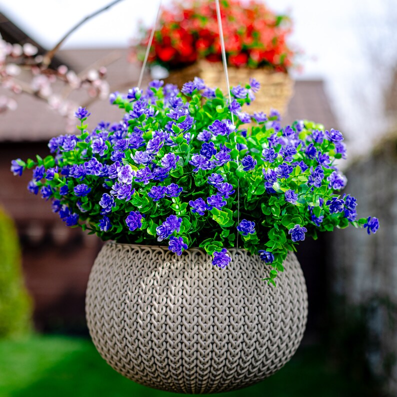 Artificial Flowers Outdoor Fake Plants 24 Bundles Outside Etsy