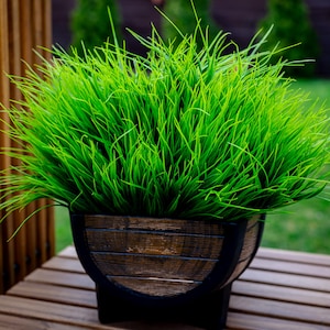 Artificial Wheat Grass: UV Resistant Outdoor Greenery Bundle