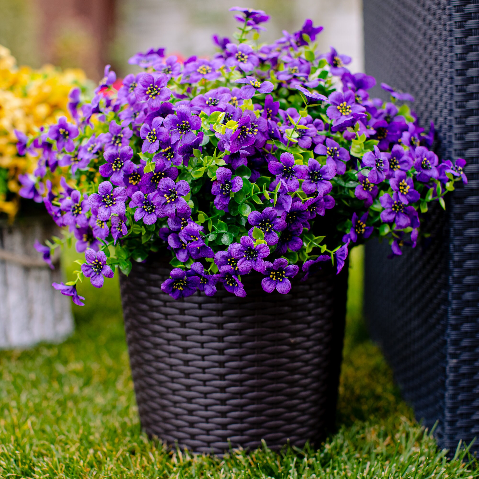 Artificial Flowers for Outdoors Fake Plants Faux Outside Etsy