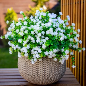 UV Resistant Artificial Flowers: Outdoor Greenery, No Fade
