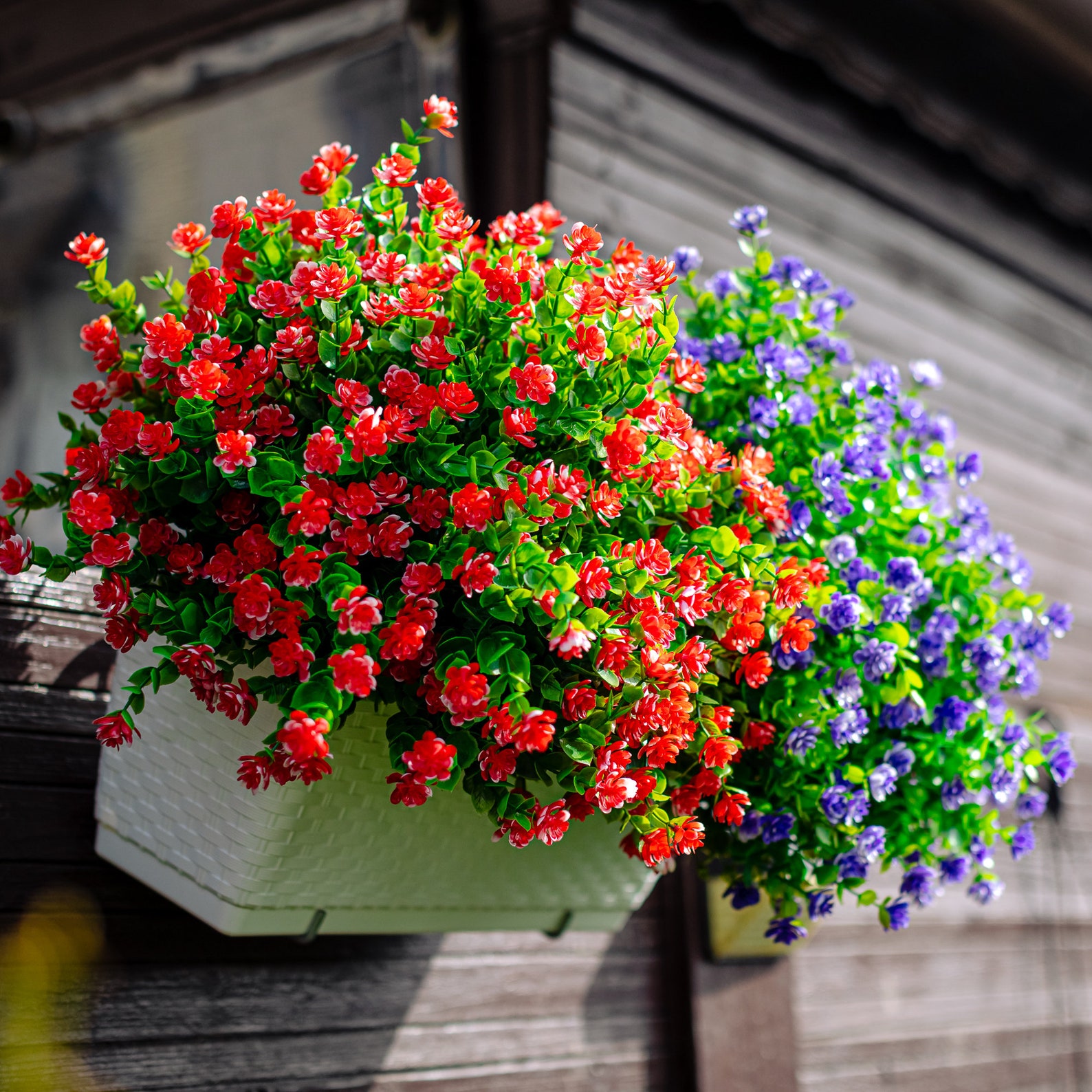 Artificial Flowers Outdoor Plastic Plants 24 Bundles Spring Etsy