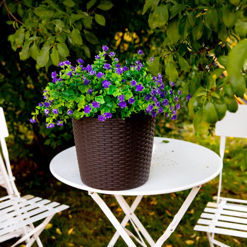 Artificial Flowers Outdoor Fake Plants 24 Bundles Outside Etsy