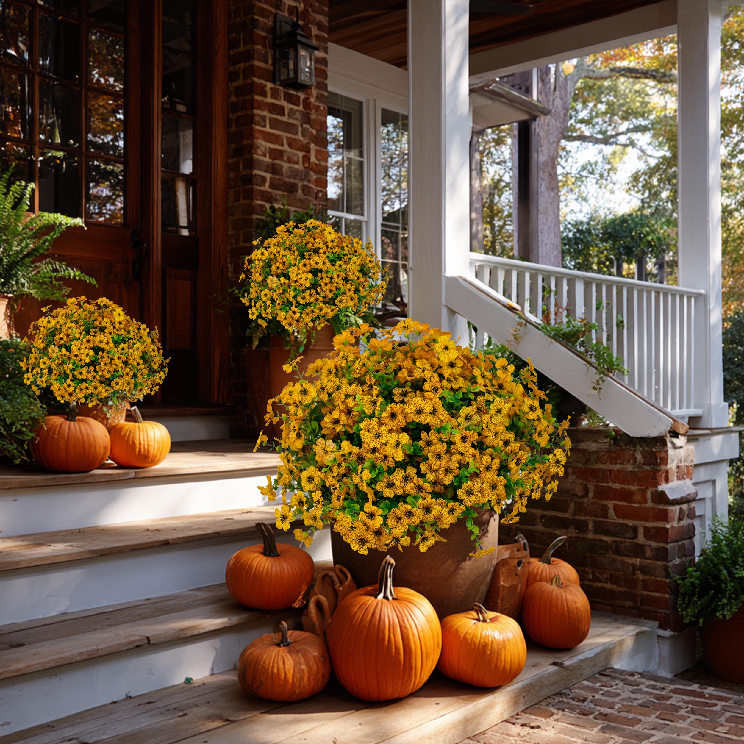 新品未開封 パルフェット PF692 YELLOW XXL UV Resistant Artificial Yellow Mums: Outdoor Fake Flowers - Etsy