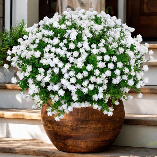 UV Resistant Artificial Flowers: Outdoor Greenery, No Fade - Etsy