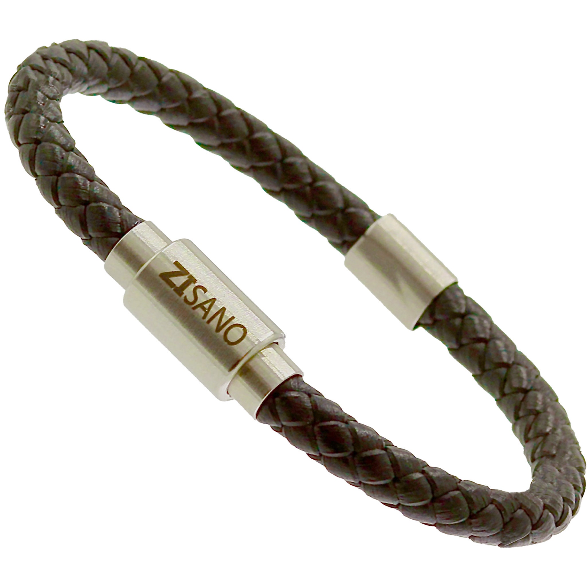 Bracciale Uomo In Vera Pelle Con Chiusura Magnetica | Power & Balance Colori E Fasce Intercambiabili (Neona Verda, M)