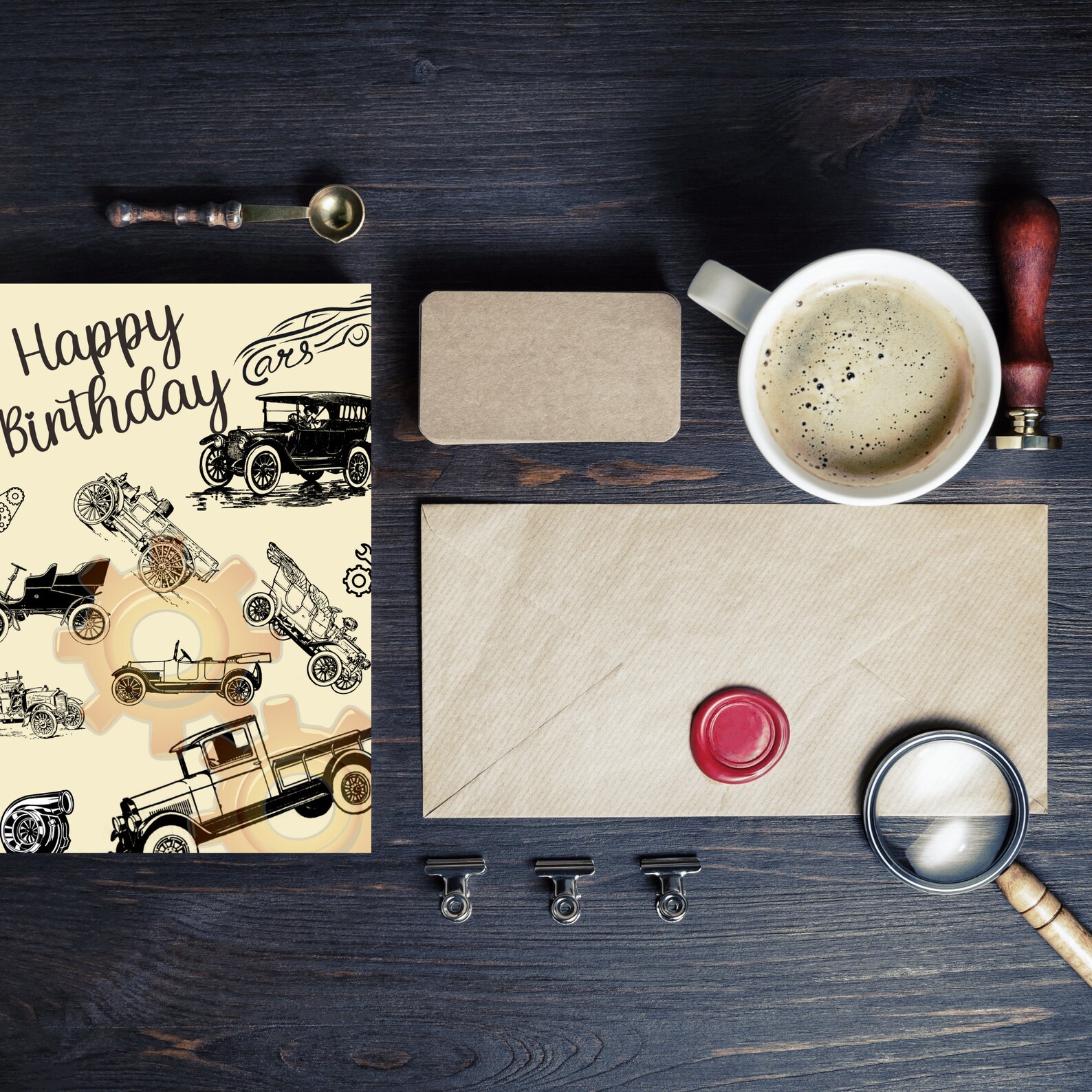 Happy Birthday Card Digital Printable Vintage Chic Printable - Etsy