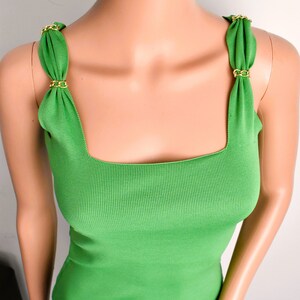Crop Top,Chain Crop Top,Strechy Nit Blouse,Square Neck Crop Top,Knitwear,Summer Crop Top,Knit Crop top