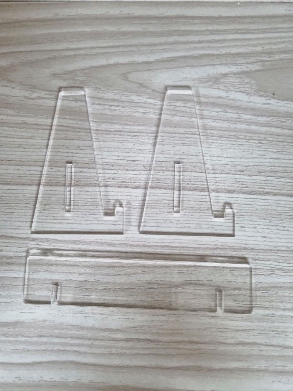 3mm Laser Cut Acrylic Stand for Mini Table Display K40