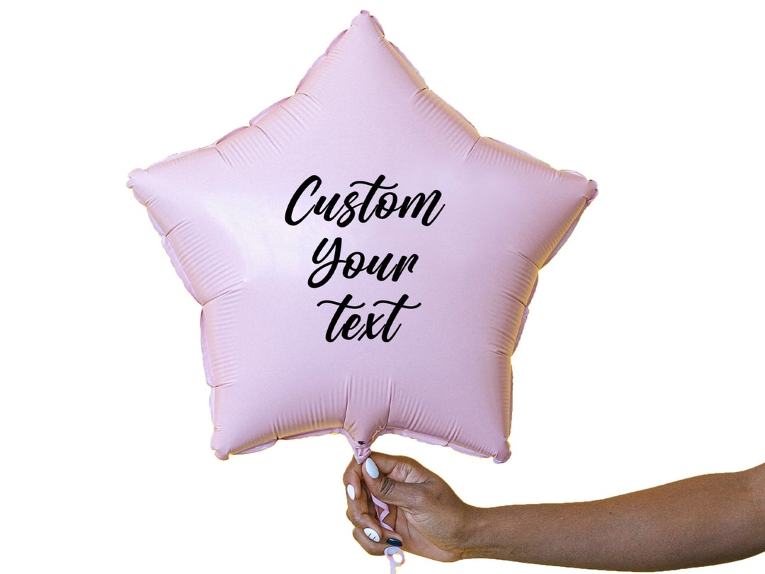 Personalised Stickers for Balloons DIY Custom Text Personalised Name ...