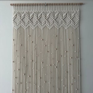 Handmade Macrame Curtains, Macrame Curtain for Door or Window, Room Divider, Macrame Headboard, Custom Color, Size and Pattern, Home Decor