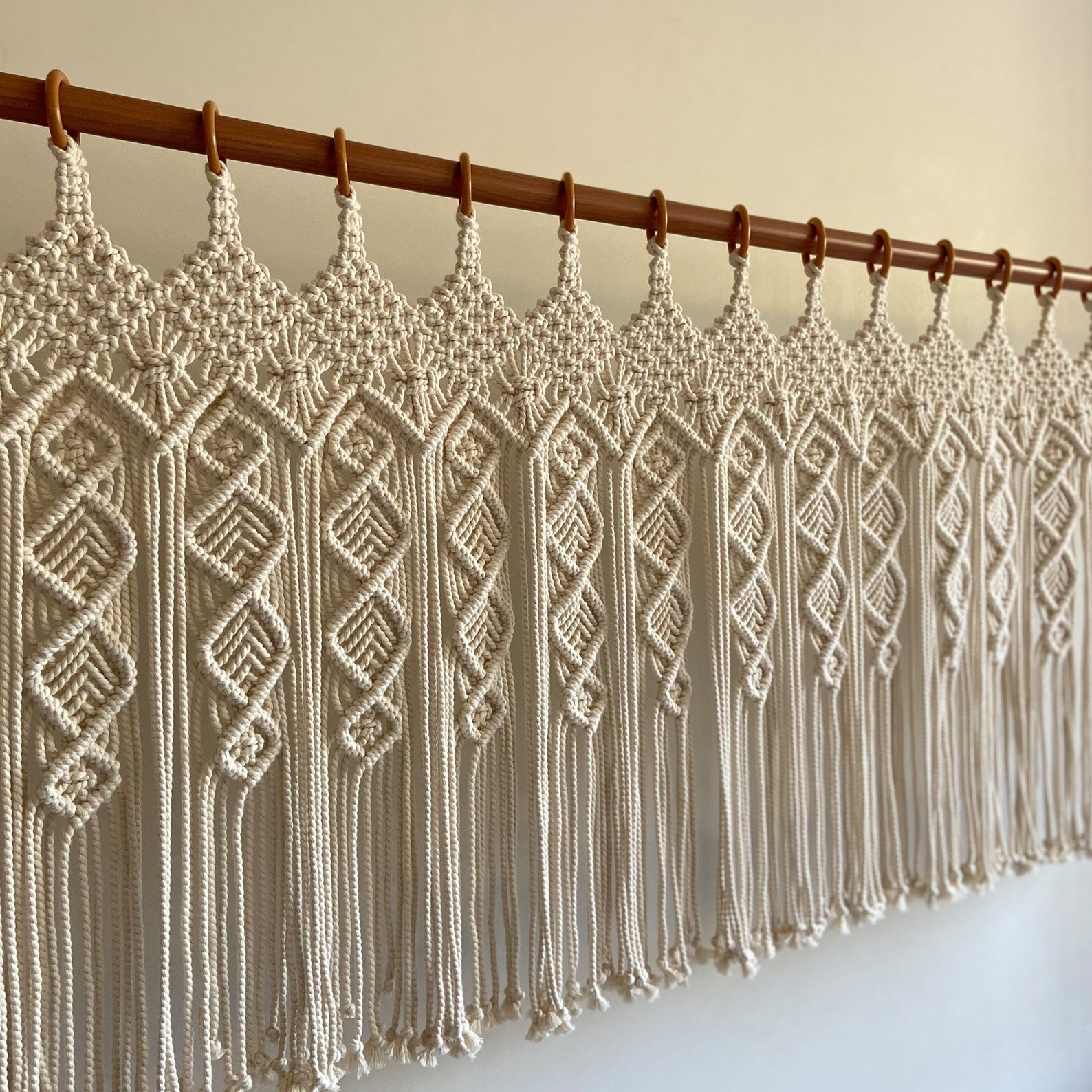Macrame Curtain Macrame Window and Door Curtain Macrame Etsy