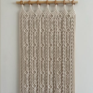 Custom Handmade Macrame Curtains, Personalized Design, Color & Size, Bohemian Home Decor, Perfect for Window and Doors, Gift for Mom