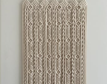 Custom Handmade Macrame Curtain: Bohemian Window Door Decor