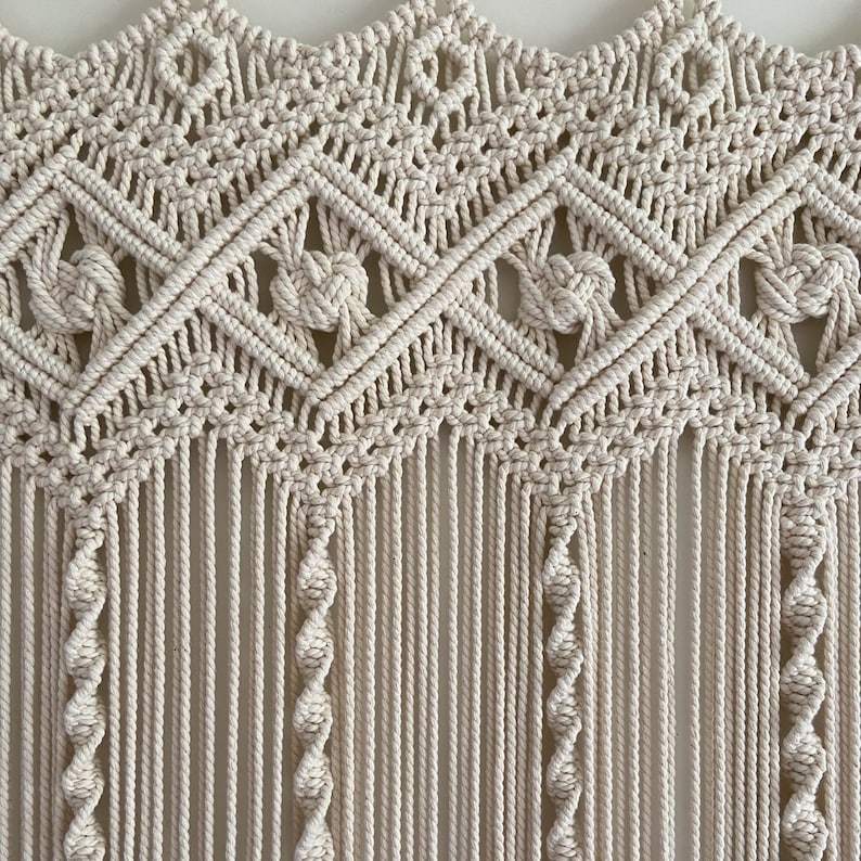 Boho Macrame Curtains Made to Order in Any Size Pattern and Etsy