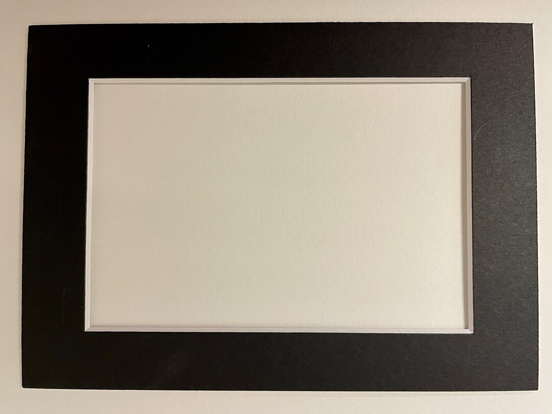 Picture Mounts Cut to Size in Black. Acid Free With a 45 Etsy