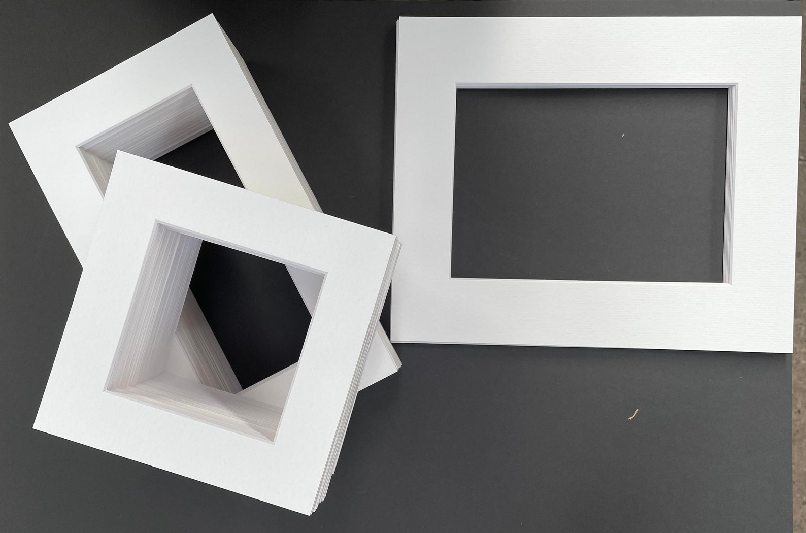 Picture Mounts Cut to Size in White. Acid Free With a 45 Etsy UK