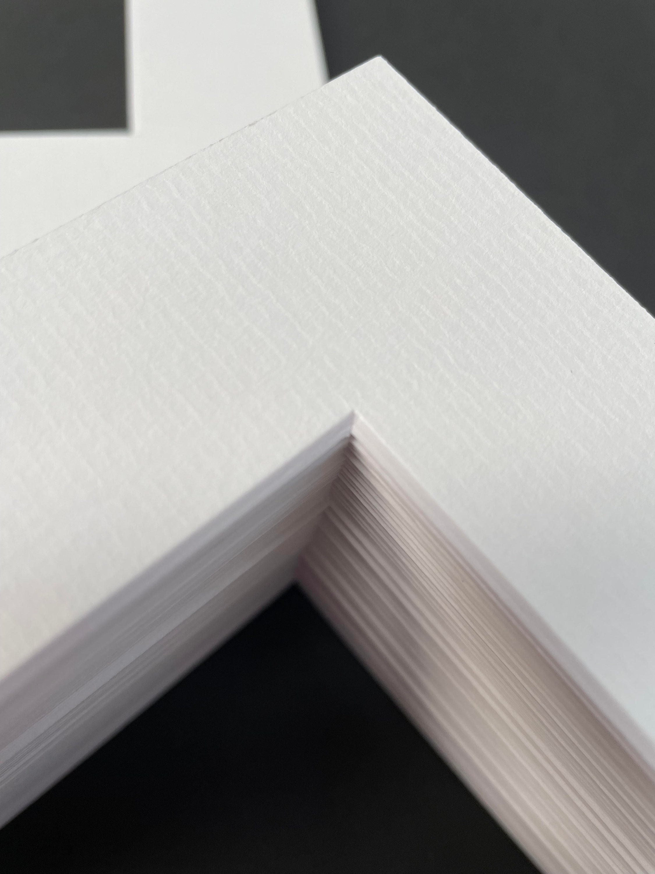 Picture Mounts Cut to Size in White. Acid Free With a 45 Etsy UK