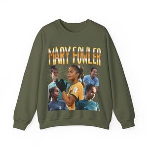 Mary Fowler Sweater | Women&#39;s Football Support | Matildas Soccer | UK Buyers