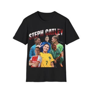 Steph Catley T-Shirt | Women&#39;s Football Support | Matildas Football | UK Buyers