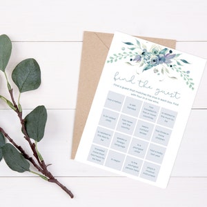 Botanical Baby Shower Game Bundle | Greenery Baby Shower Game | 30+ Pages of Baby Shower Games