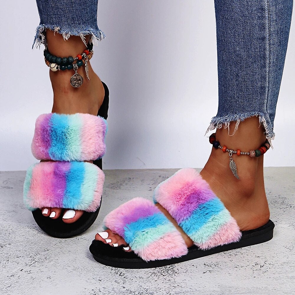 rainbow slipper